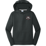 Scary Badgers Youth Performance Fleece Pullover Hooded Sweatshirt